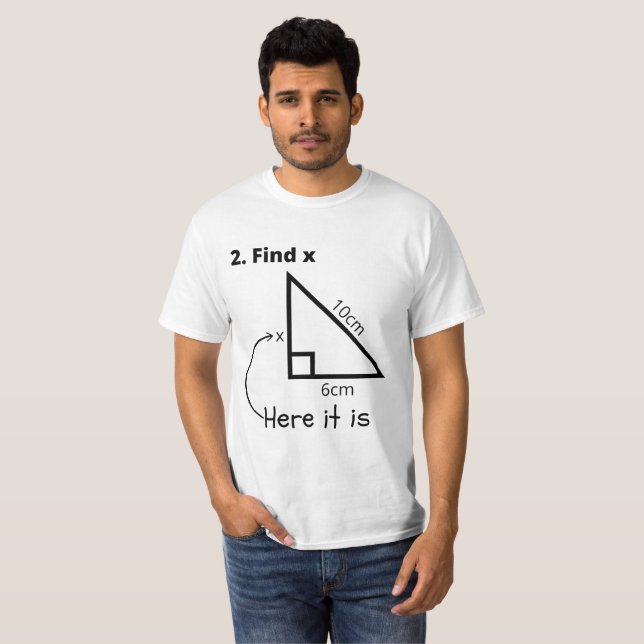 Camiseta La Matemática Es Fácil De Encontrar X Aquí Es (Anverso completo)