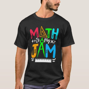 Camiseta La matemática es mi maestra de matemáticas de impr