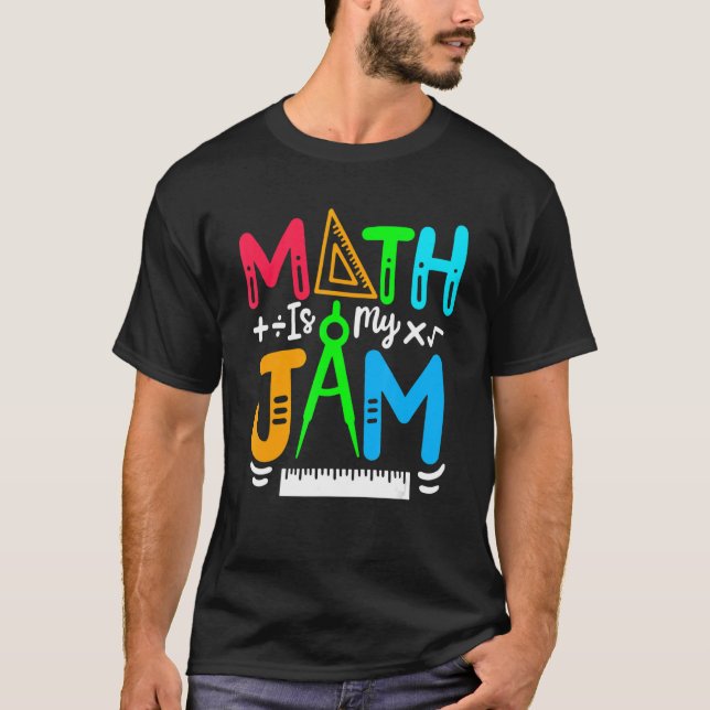 Camiseta La matemática es mi maestra de matemáticas de impr (Anverso)