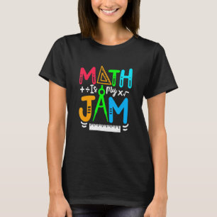 Camiseta La matemática es mi maestra de matemáticas de impr