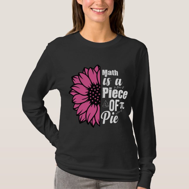 Camiseta La matemática es un pedazo de girasol (Anverso)