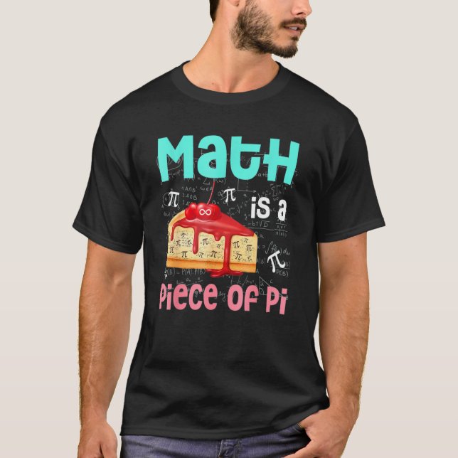 Camiseta La Matemática Es Una Pieza De Estudiante De Pie Ma (Anverso)