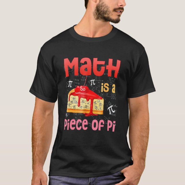 Camiseta La Matemática Es Una Pieza De Estudiante De Pie Ma (Anverso)