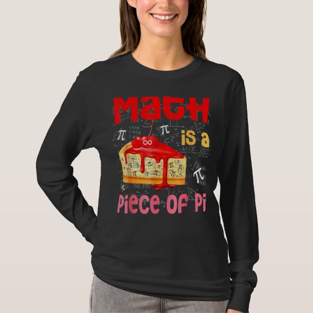Camiseta La Matemática Es Una Pieza De Pie Math Pi Day Niño (Anverso)