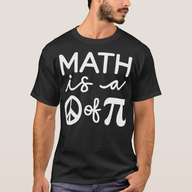Camiseta La matemática es una pieza del Día del Pie y amant (Anverso)