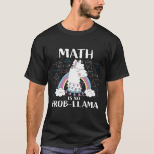 Camiseta La matemática no es prob-llama   Maestra Alpacas L
