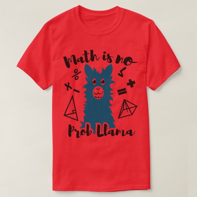 Camiseta La matemática no es problema 1 (Diseño del anverso)