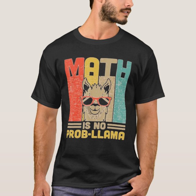 Camiseta La matemática no es un prob. llama tees (Anverso)