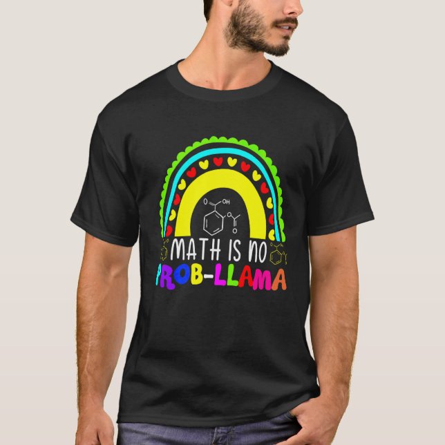 Camiseta La matemática no es un problema llamado arcoiris (Anverso)