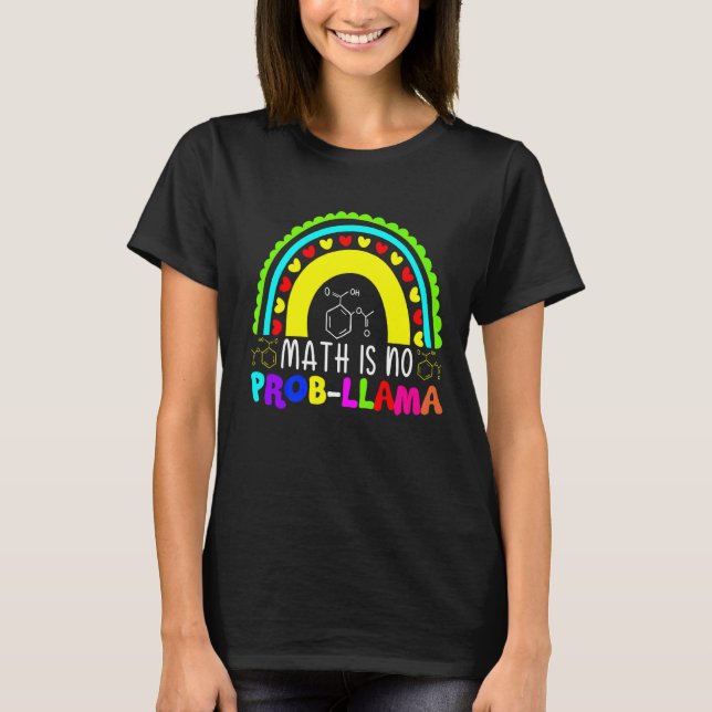 Camiseta La matemática no es un problema llamado arcoiris (Anverso)