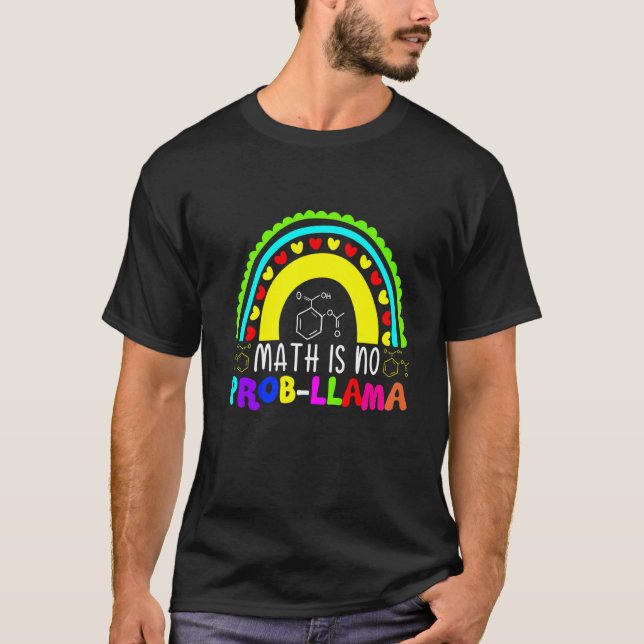 Camiseta La matemática no es un problema llamado arcoiris (Anverso)