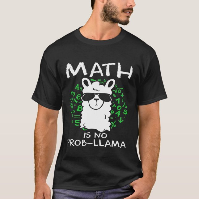 Camiseta La matemática no es un problema para profesores y  (Anverso)