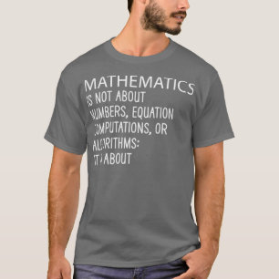 Camiseta La matemática no se trata de la computación de ecu