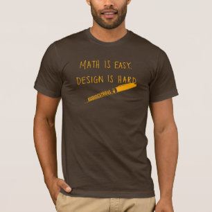 Camiseta La matemáticas es fácil, hombres