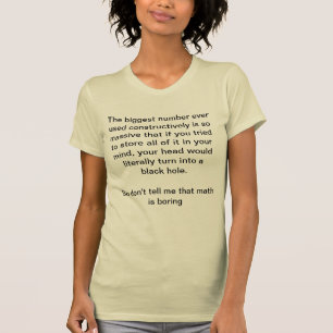 Camiseta La matemáticas es grande
