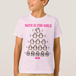 Camiseta La matemáticas personalizada está para los chica