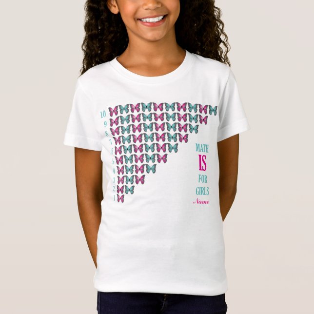 Camiseta La matemáticas personalizada está para los chicas, (Anverso)