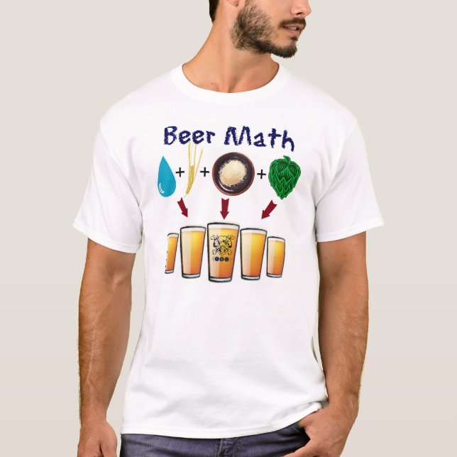 Camiseta La matemáticas T de la cerveza del club de la (Anverso)