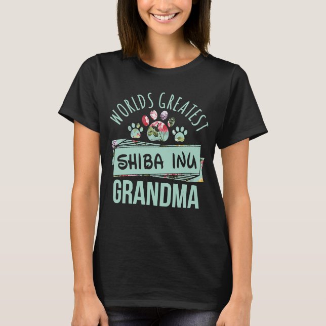 Camiseta La mayor abuela chiíta inu del mundo jamás Shiba I (Anverso)