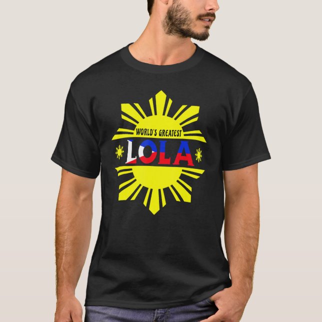 Camiseta La mayor abuela filipina Lola del mundo (Anverso)