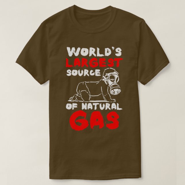 Camiseta La mayor fuente de gas natural de la década de los (Diseño del anverso)