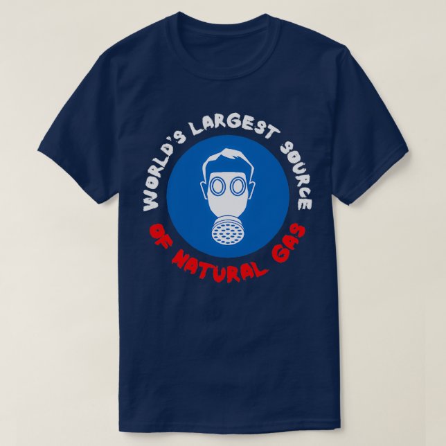 Camiseta La mayor fuente de gas natural de la década de los (Diseño del anverso)