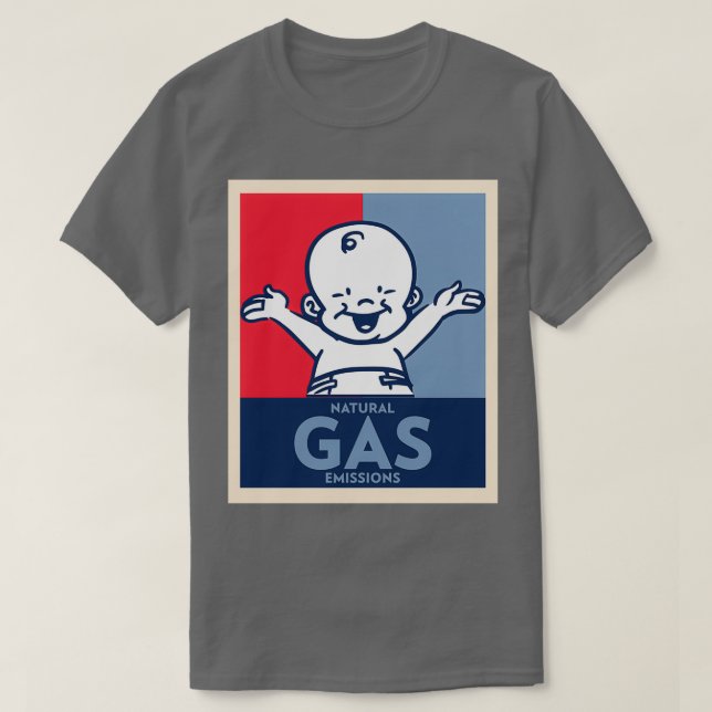 Camiseta La mayor fuente de gas natural del mundo 21 (Diseño del anverso)