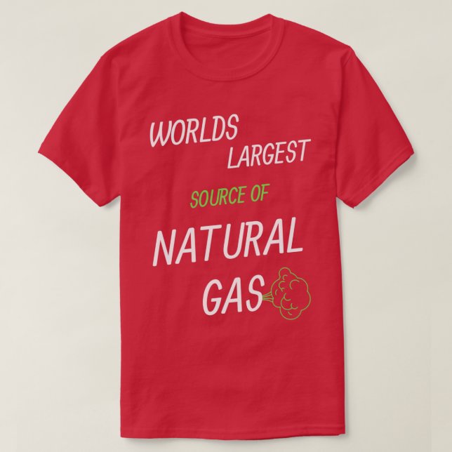 Camiseta La mayor fuente de gas natural del mundo 27 (Diseño del anverso)