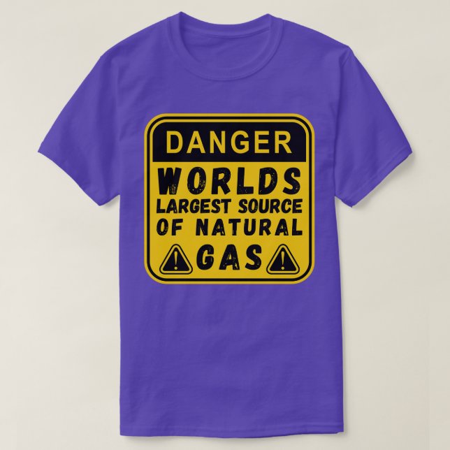 Camiseta La mayor fuente de información sobre el gas natura (Diseño del anverso)