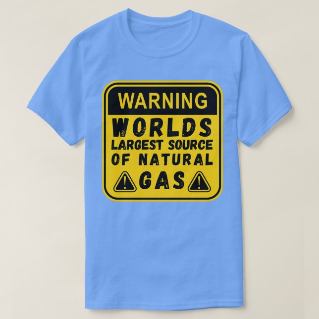 Camiseta La mayor fuente de información sobre el gas natura (Diseño del anverso)