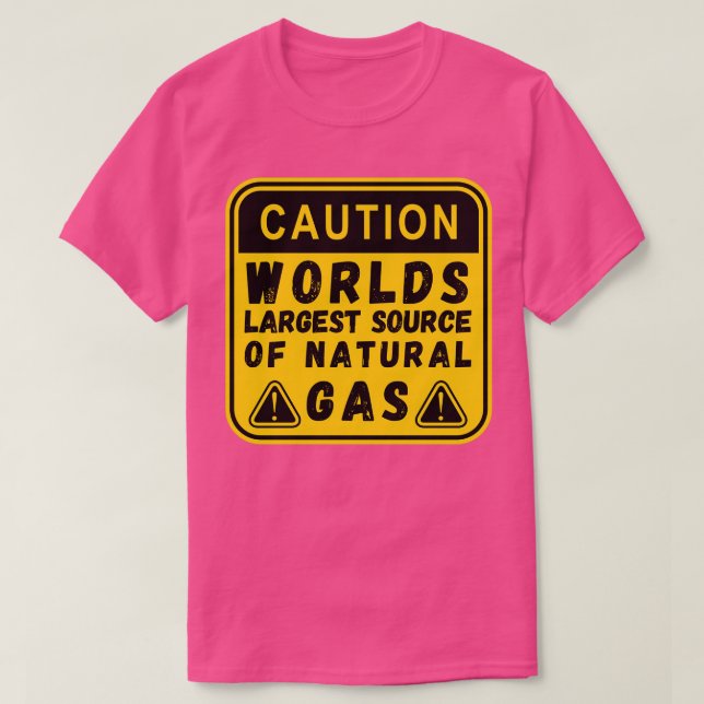 Camiseta La mayor fuente de información sobre el gas natura (Diseño del anverso)