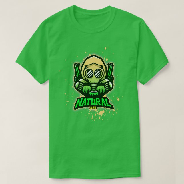 Camiseta La mayor fuente de máscara tóxica de gas natural d (Diseño del anverso)