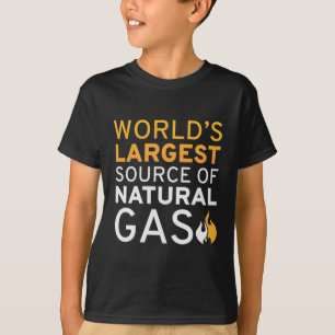 Camiseta La mayor fuente mundial de gas natural