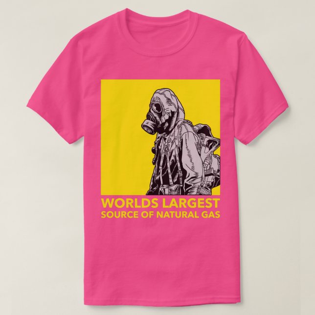 Camiseta La mayor fuente mundial de gas natural 39 (Diseño del anverso)