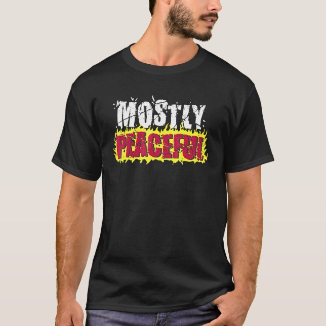 Camiseta La mayoría de fuego pacífico protesta contra sarca (Anverso)