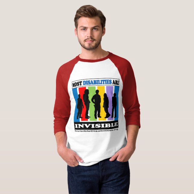 Camiseta La mayoría de las incapacidades son invisibles - (Anverso completo)