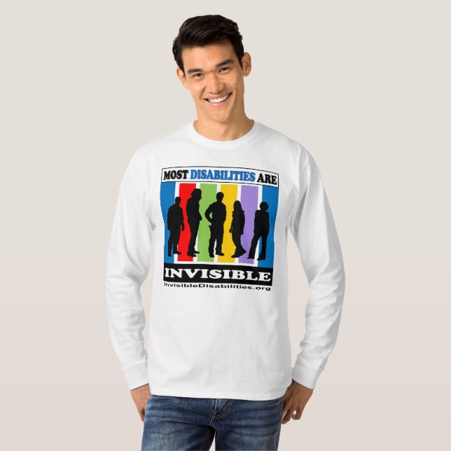 Camiseta La mayoría de las incapacidades son invisibles - (Anverso completo)