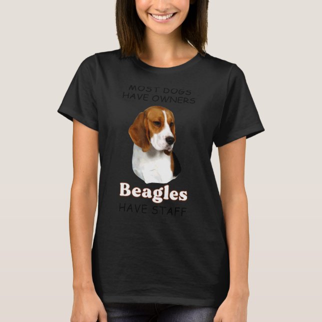 Camiseta La Mayoría De Los Perros Tienen Beagles Propietari (Anverso)