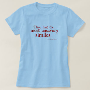 Camiseta La mayoría de los símiles desagradables