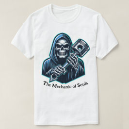 Camiseta La mecánica de las almas" Grim Reaper Piston T-Shi
