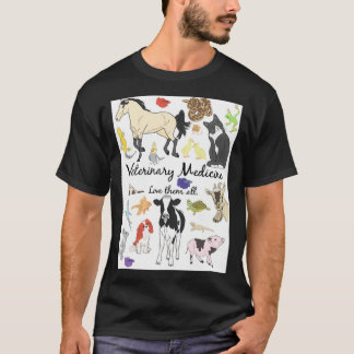 Camiseta La Medicina Veterinaria Los Ama A Todos