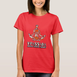 Camiseta La meditación de Vipassana advierte la ecuanimidad
