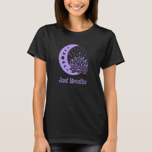 Camiseta La meditación del yoga acaba de respirar la flor m