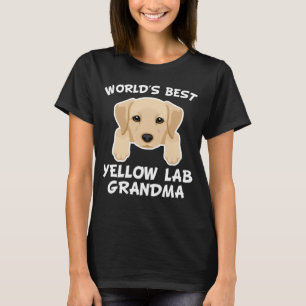 Camiseta La mejor abuela amarilla del laboratorio del mundo