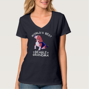 Camiseta La mejor abuela beagle del mundo: El amor del perr