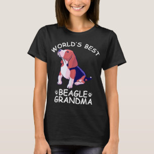 Camiseta La mejor abuela beagle del mundo: El amor del perr