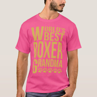 Camiseta La Mejor Abuela Boxer Del Mundo