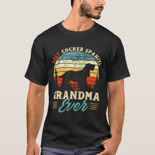 Camiseta La mejor abuela de Cocker Spaniel Perro de la Hist