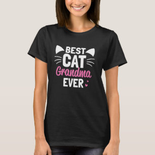 Camiseta La mejor abuela de gato divertida del día de la ma