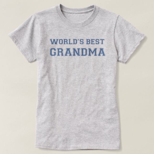 Camiseta La mejor abuela de los mundos (Diseño del anverso)